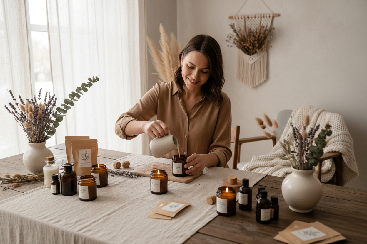 Emprendé con Velas de Soja El método paso a paso para crear velas artesanales y comenzar un emprendimiento desde casa.
